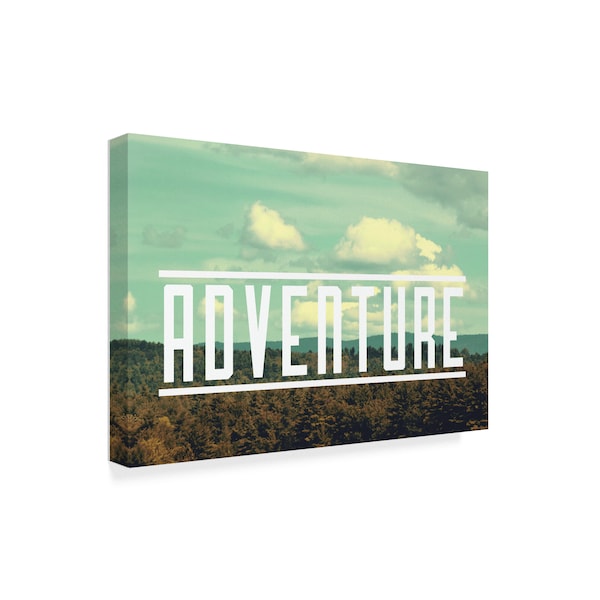 Vintage Skies 'Adventure' Canvas Art,16x24